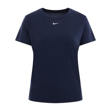 Navy Nike Women's One Classic Dri-FIT Short Sleeve Top 