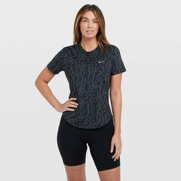 Green Nike Women's Swift Dri-FIT Short Sleeve Top 