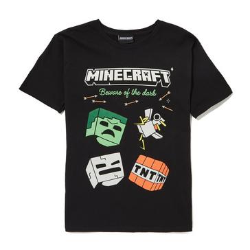 Black Bm fashions Kids’ Minecraft Creeper T-Shirt