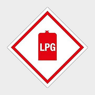 Red Quest LPG Gas Warning Sticker