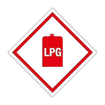 Red Quest LPG Gas Warning Sticker