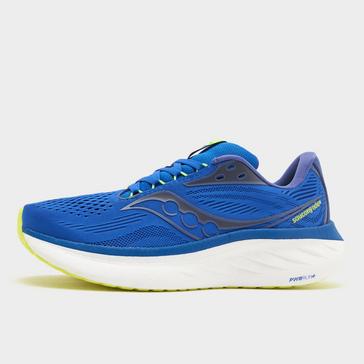 Blue Saucony Men's Ride 18 Running Shoe 