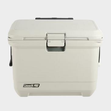 White COLEMAN Pro 55QT Cooler Box