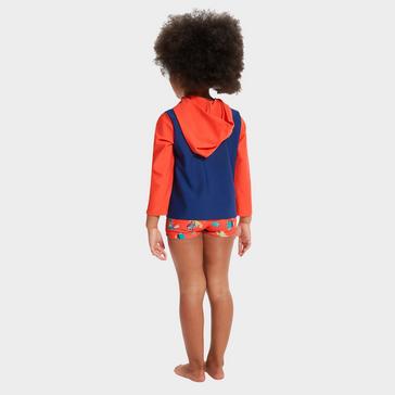  Speedo Kid's Learn To Swim Essential Hooded Rash Top