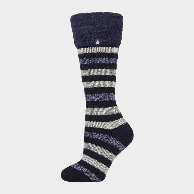 Heat Holders Women's Multicoloured Striped Patterned Long