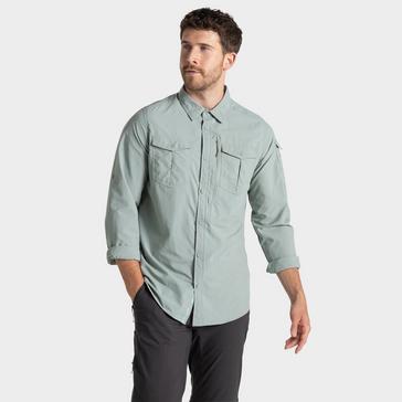 Green Craghoppers Men's Nosi Life Adventure Long Sleeve Shirt III 