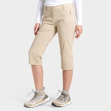 Beige Craghoppers Women's Kiwi Pro Crop