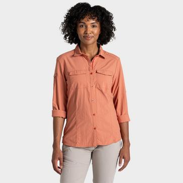 Red Craghoppers Women's Nosi Life Adventure Long Sleeve Shirt III 