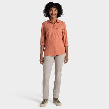 Red Craghoppers Women's Nosi Life Adventure Long Sleeve Shirt III 