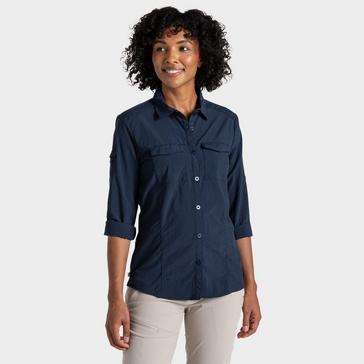 Blue Craghoppers Women's Nosi Life Adventure Long Sleeve Shirt III 