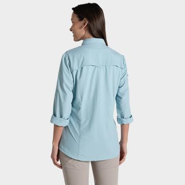 Blue Craghoppers Women's Nosi Life Adventure Long Sleeve Shirt III 