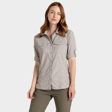 Brown Craghoppers Women's Nosi Life Adventure Long Sleeve Shirt III 