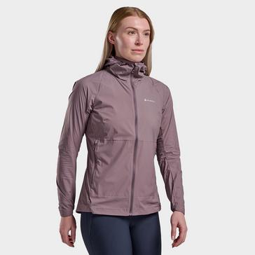 Purple Montane Women's Featherlite Hooded Windproof Jacket