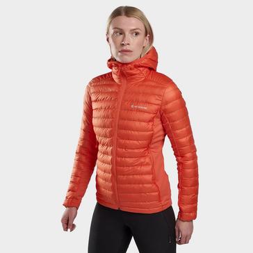 Orange Montane Women's Icarus Lite Hooded Jacket