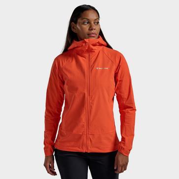 Orange Montane Women's Tenacity Hooded Softshell Jacket