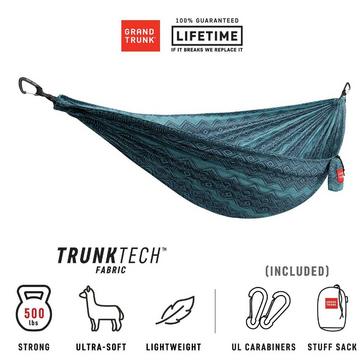 Blue Grand Trunk Trunktech Double Printed Hammock