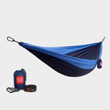 Blue Grand Trunk Double Deluxe Parachute Nylon Hammock with Straps
