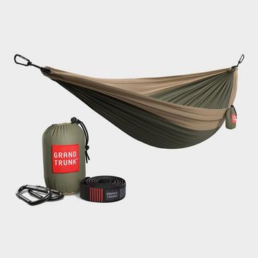 Green Grand Trunk Double Deluxe Parachute Nylon Hammock with Straps