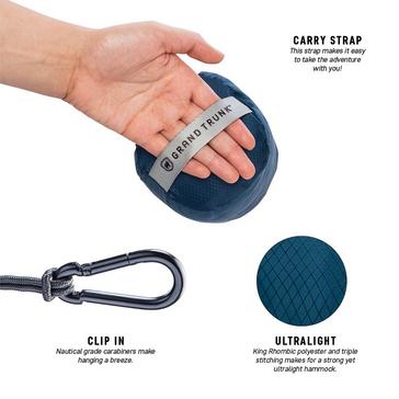 Blue Grand Trunk Ultralight Hammock
