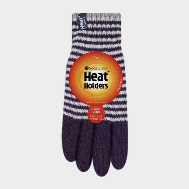 Heat Holders Women's Striped Fleece Lined Knitted Warm Thermal