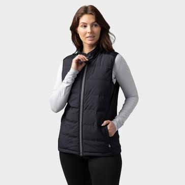 Black Heat Holders Women's Winter Insulated Hybrid Vest | Fleece-lined Sleeveless Gilet