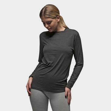 Grey Heat Holders Women's Ultra Lite Long Sleeve Fleece-lined Thermal Top