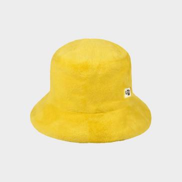 Yellow Little Hotdog Watson Kids' Fur Bucket Hat