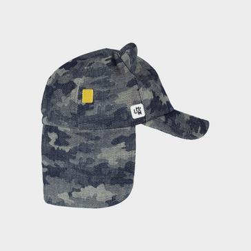 BLUE CAMO Little Hotdog Watson Kids' Cub Hat With Neck Flap