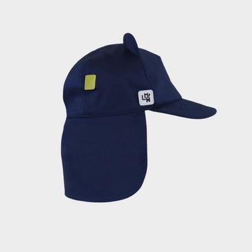 Dark Blue Little Hotdog Watson Kids' Cub Hat With Neck Flap