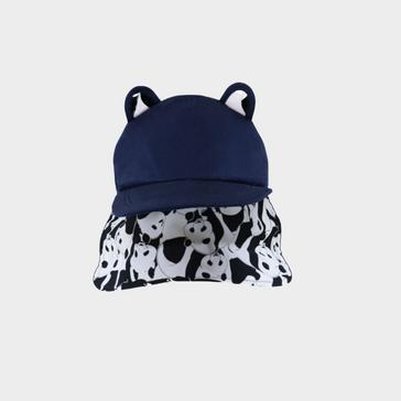 Dark Blue Little Hotdog Watson Kids' Cub Hat With Neck Flap