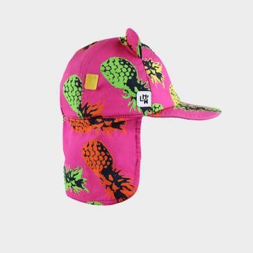 BRIGHT PINK Little Hotdog Watson Kids' Cub Hat With Neck Flap