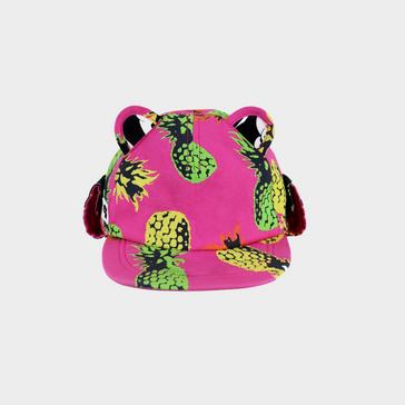 BRIGHT PINK Little Hotdog Watson Kids' Cub Hat With Neck Flap