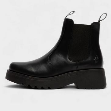 Black fly london Women's Medi789 Chelsea Leather Ankle Boots