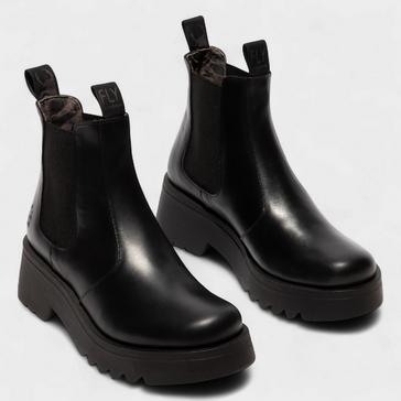 Black fly london Women's Medi789 Chelsea Leather Ankle Boots
