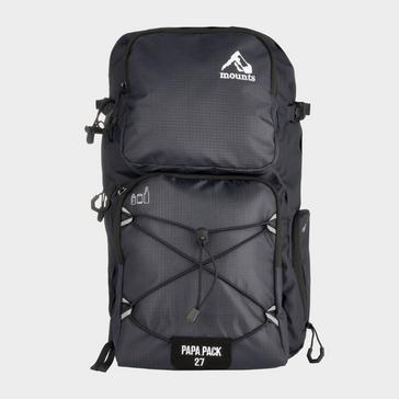 Black Mounts Men's Papa Pack  Baby Changing Backpack