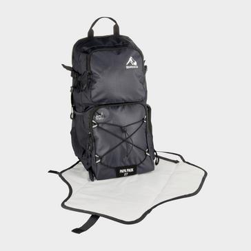 Black Mounts Men's Papa Pack  Baby Changing Backpack