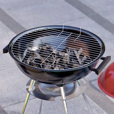 Red Garden vida Memphis Freestanding Kettle Grill Charcoal BBQ