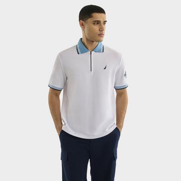 White Nautica Competition Men's Knowle Polo Shirt