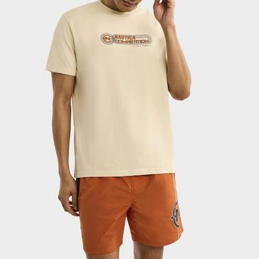 Beige Nautica Competition Men's Adamstown T-shirt