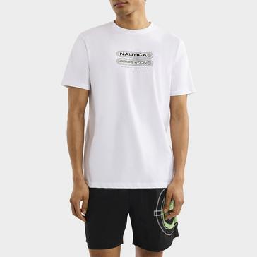 White Nautica Competition Men's Inver T-shirt