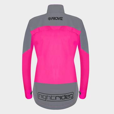 Pink Proviz Sports Women's Nightrider Reflective Waterproof Cycling Jacket