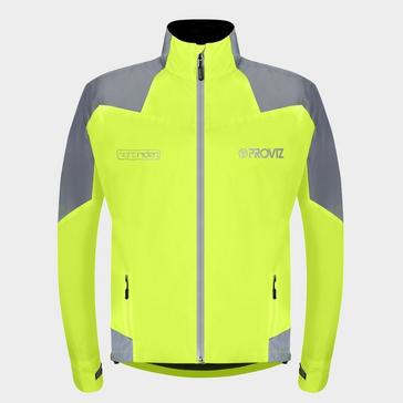 Orange Proviz Sports Proviz Men's Nightrider Reflective Waterproof Cycling Jacket