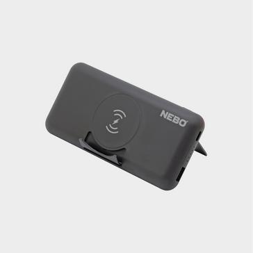 Black Nebo 10k Powerbank With Kickstand & Wireless Charger
