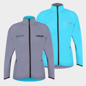 Blue Proviz Sports Women's Reflective Switch Waterproof Cycling Jacket