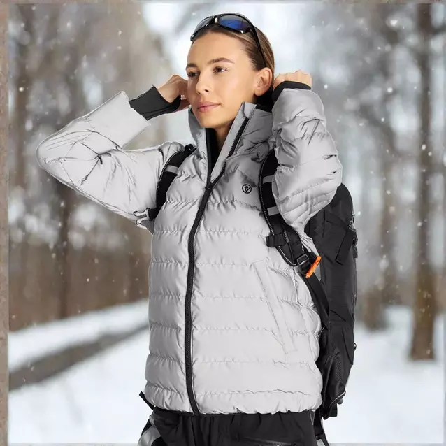 Proviz Sports Women's REFLECT360 Reflective Quilted Down Jacket