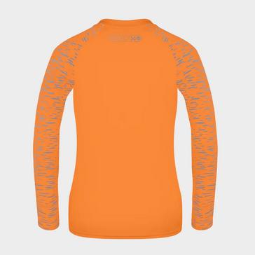 Orange Proviz Sports Women's Reflective Long Sleeve Top