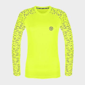 Yellow Proviz Sports Women's Reflective Long Sleeve Training Top