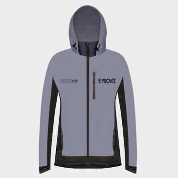 Grey Proviz Sports Women's REFLECT360 Fleece Lined Reflective Waterproof Outdoor Jacket