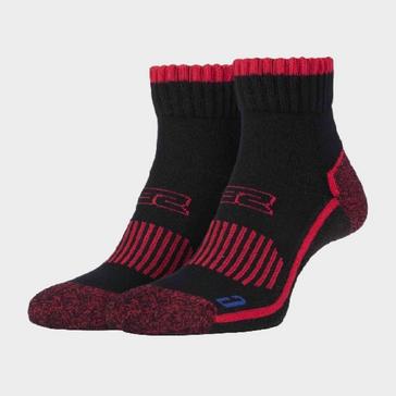 MULTI Storm Bloc Men's Cotton Reinforced Ankle Hiking Walking Trekking Socks - 1 Pack