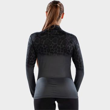 Black Surfanic Women's Cozy Jag Zip Neck